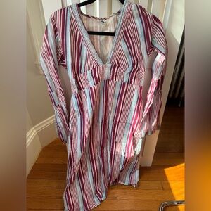 Bespoke sample designer beach coverup.